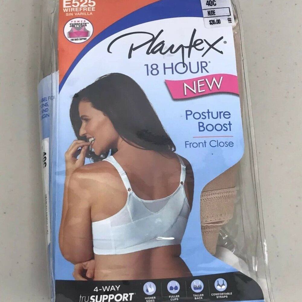 Playtex 18 Hour 40C Posture Boost Bra Beige E525